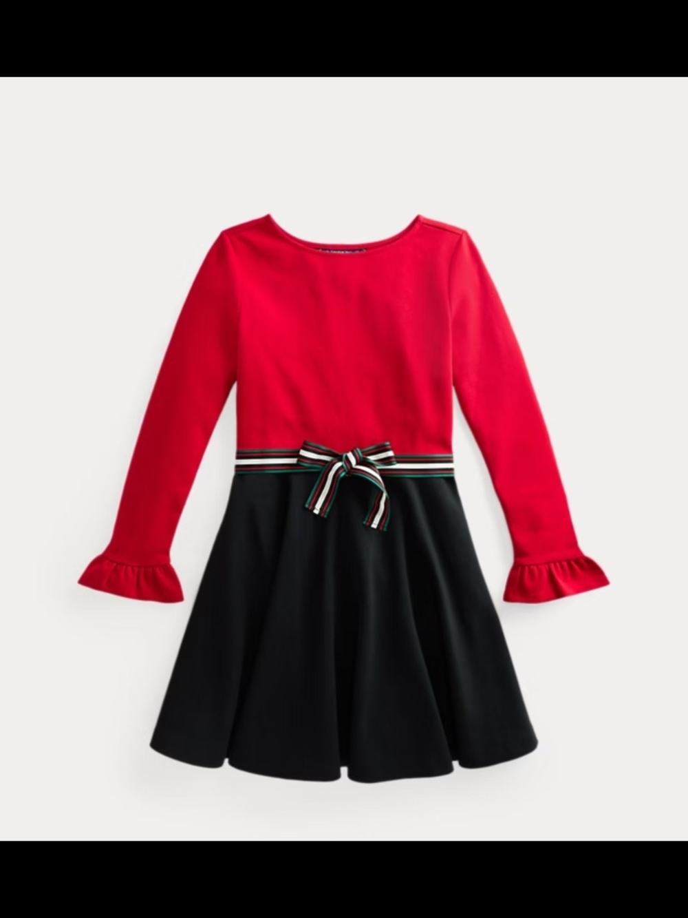 Ralph Lauren Two-Tone Stretch Ponte Dress 9M